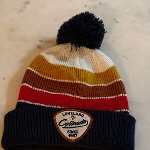 Men's Striped Pom-Pom Beanie - Multicolor
